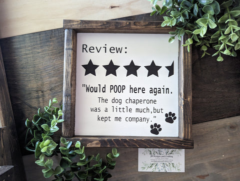 Review "Would poop here again"